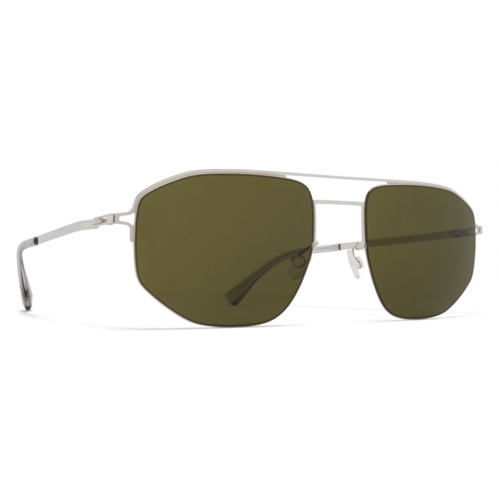 mykita mmcraft mykita maison margiela argento verde metal collection occhiali da sole mykita eyewear