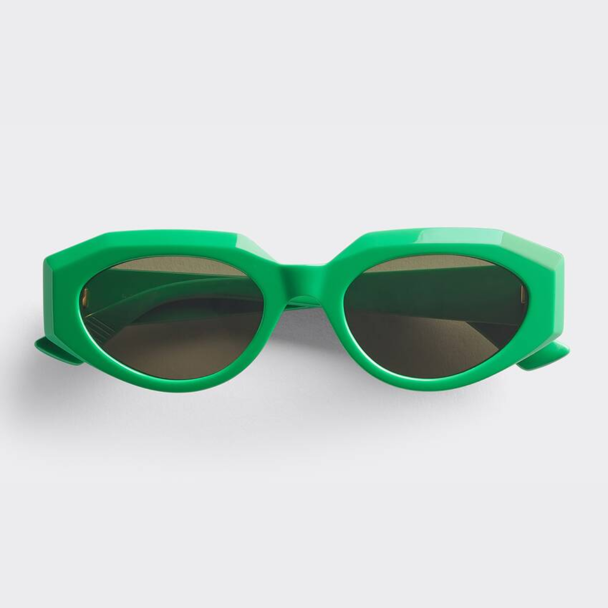 Bottega Veneta BV1031S 005 Shiny Green Sunglasses