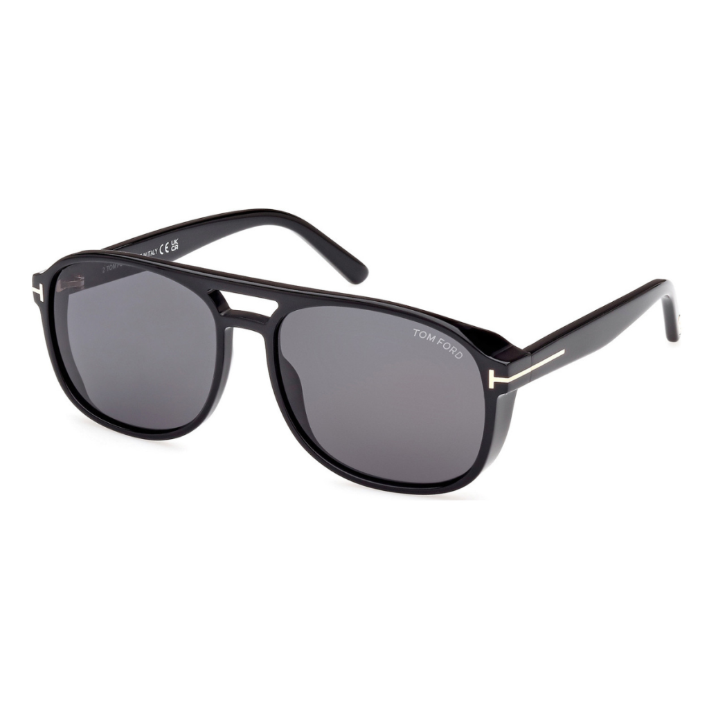 Occhiali da Sole Tom Ford Rosco FT1022-01A Shiny Black