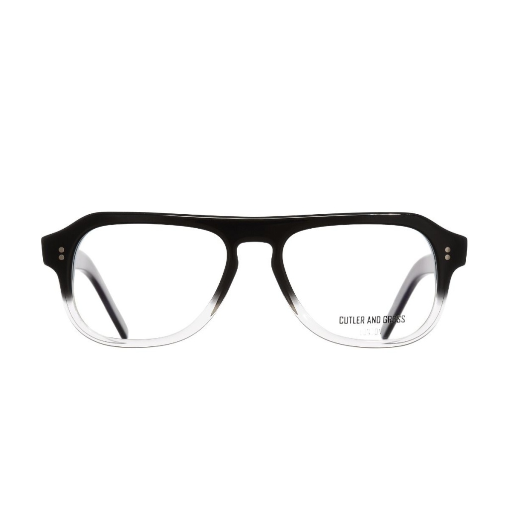Occhiali Aviator Cutler and Gross CGOP-0822V2-BCF Black to Clear Fade