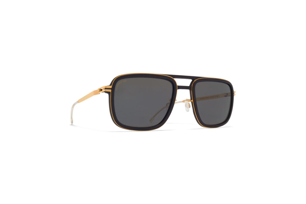 OCCHIALI DA SOLE MYKITA SPRUCE MH7 Pitch Black/Glossy Gold Polarized Pro