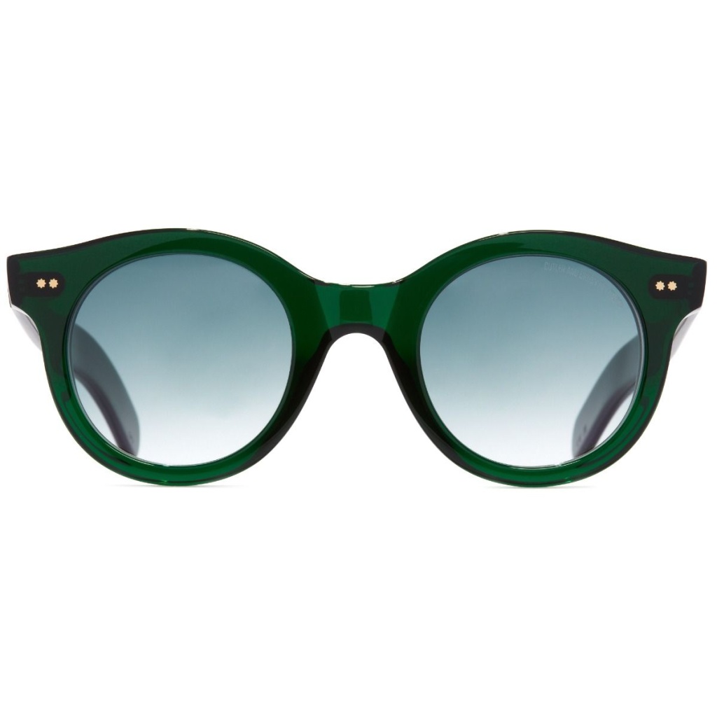 Occhiali da sole Round Cutler and Gross CGSN-1390-47-A6 Emerald Colour Studio