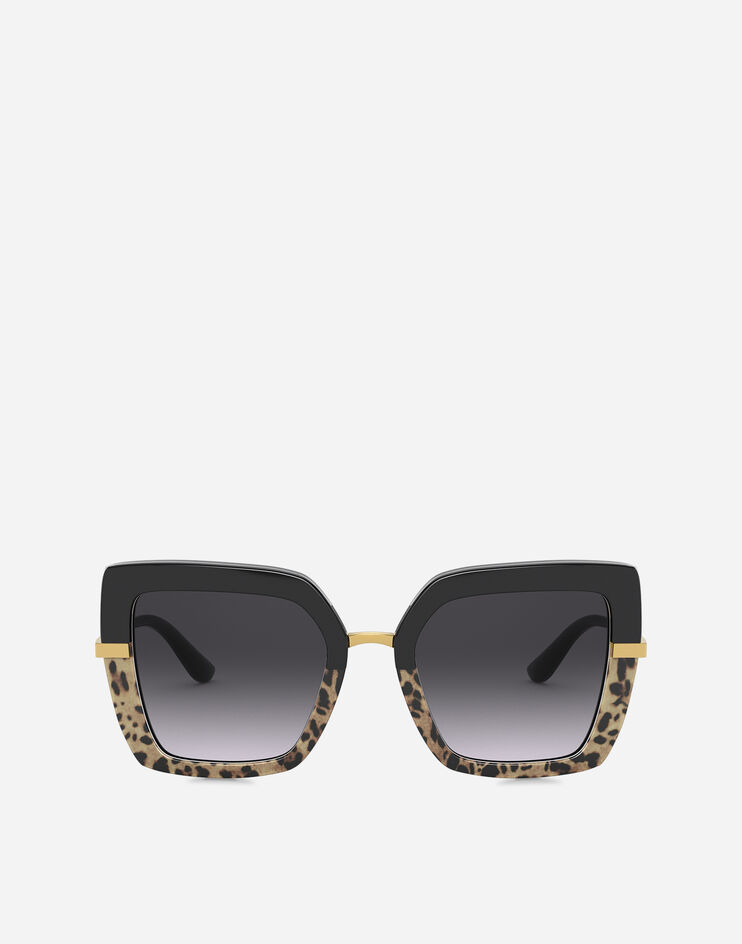 OCCHIALI DA SOLE Half print sunglasses Dolce&Gabbana Black