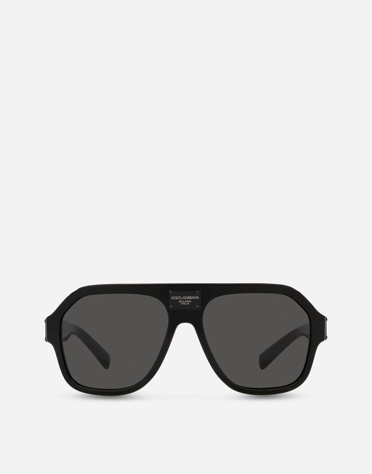 OCCHIALI DA SOLE DG Plaque Sunglasses Dolce&Gabbana Black