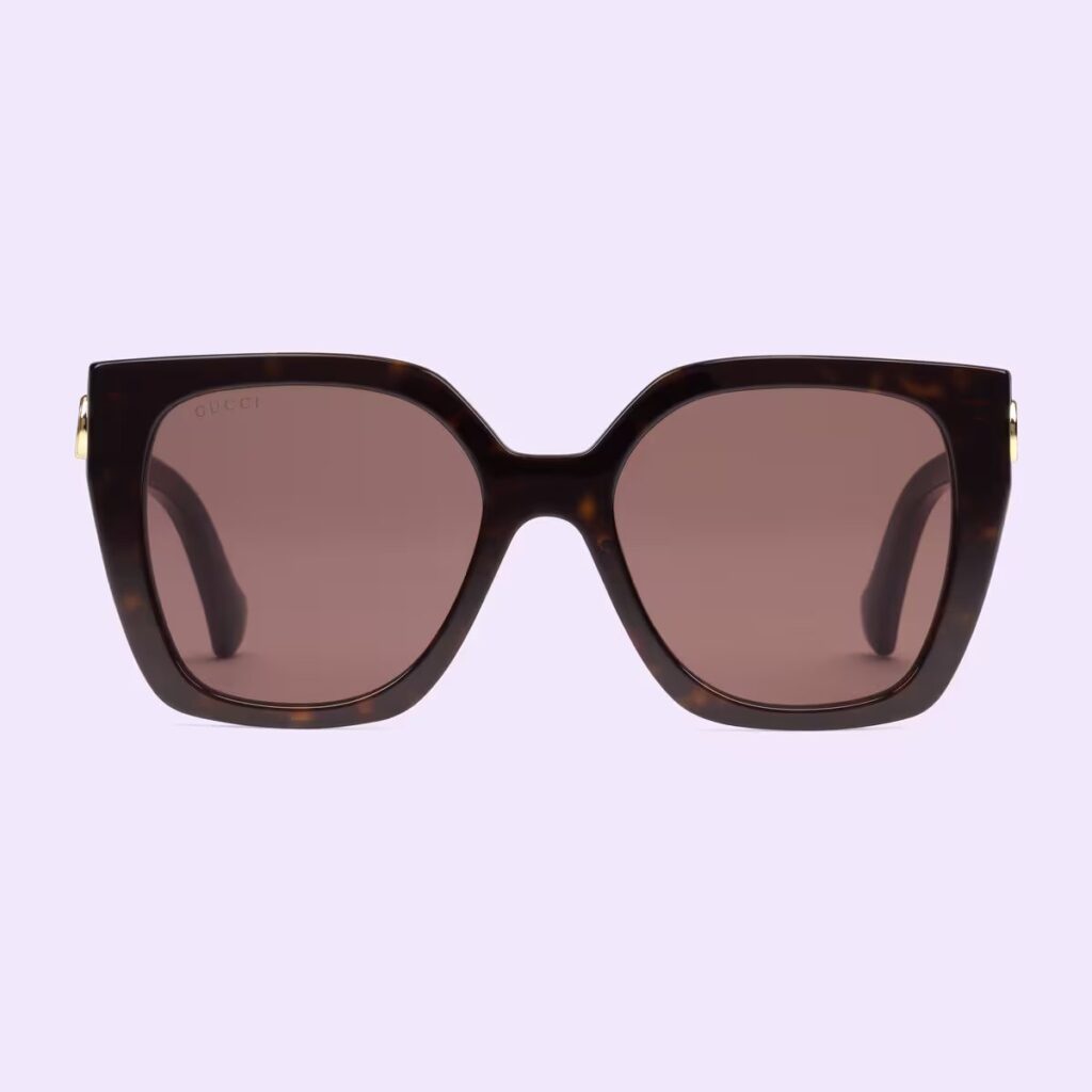 Occhiali da sole quadrati Gucci GG1300S Dark Brown