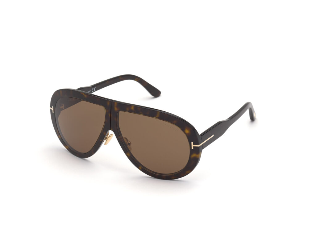 Occhiali da Sole TOM FORD FT0836 TROY-52E avana scura / marrone