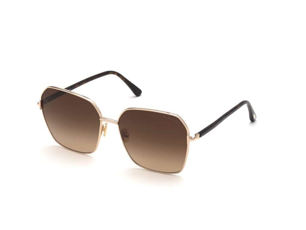 Occhiali da Sole TOM FORD FT0839 CLAUDIA-02-52F avana scura / marrone grad