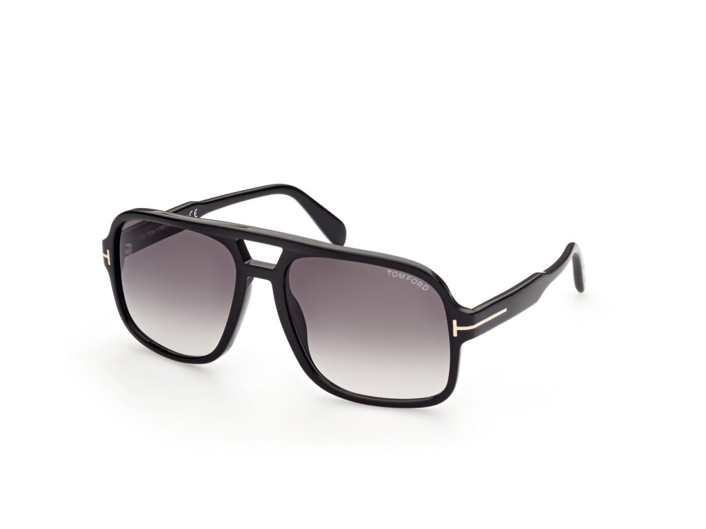 Occhiali da Sole TOM FORD FT0884 FALCONER-02-01B nero lucido / fumo grad