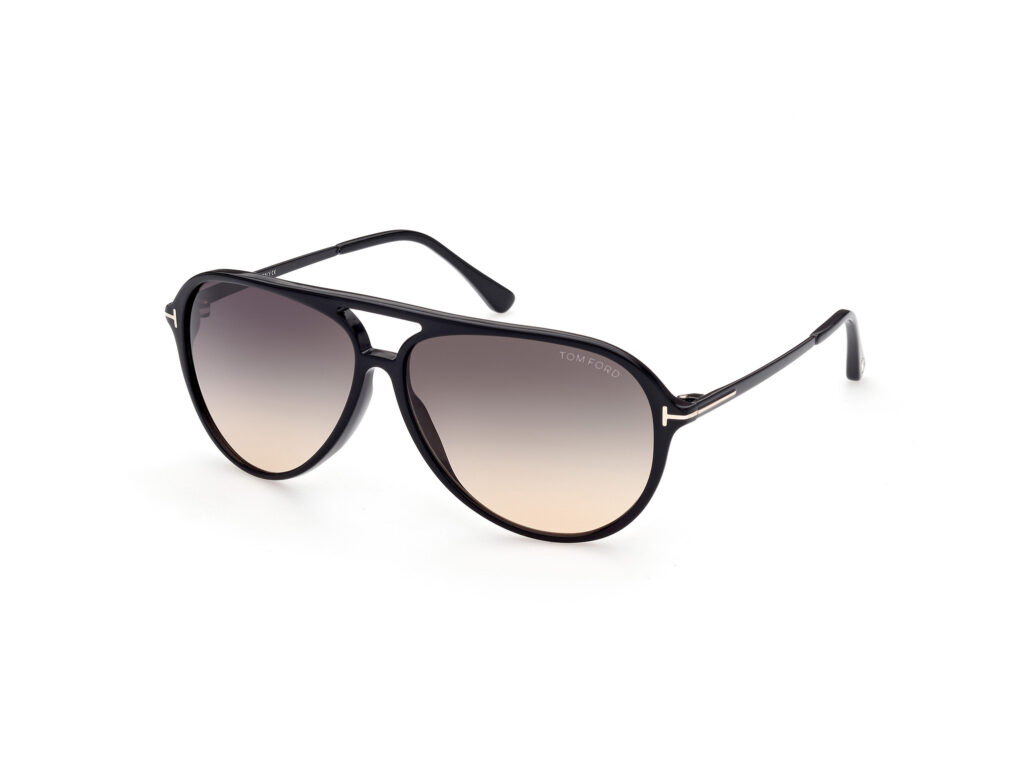 Occhiali da Sole TOM FORD FT0909 SAMSON-01B nero lucido / fumo grad