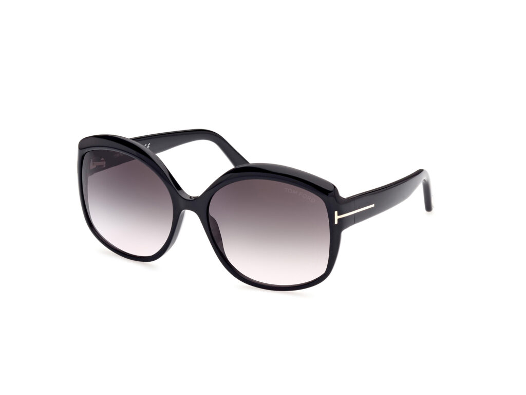 Occhiali da Sole TOM FORD FT0919 CHIARA-02-01B nero lucido / fumo grad