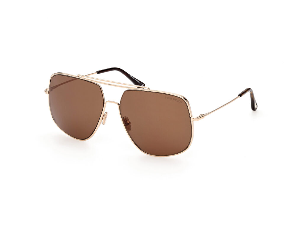 Occhiali da Sole TOM FORD FT0927 LIAM-28J oro rosé lucido / roviex