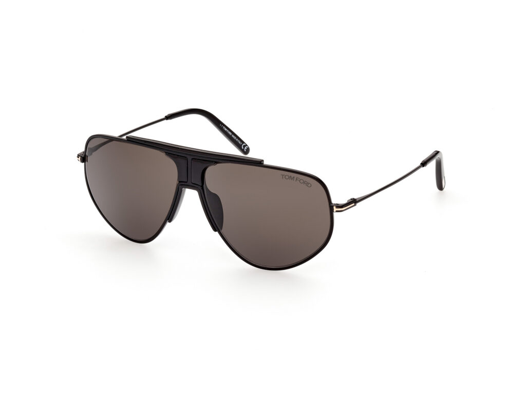 Occhiali da Sole TOM FORD FT0928 ADDISON-02A nero opaco / fumo