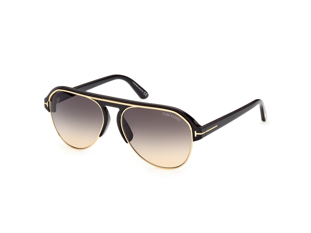 Occhiali da Sole TOM FORD FT0929 MARSHALL-01B nero lucido / fumo grad