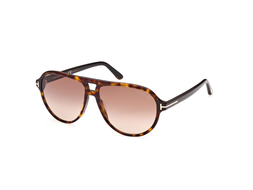 Occhiali da Sole TOM FORD FT0932 JEFFREY-52F avana scura / marrone grad