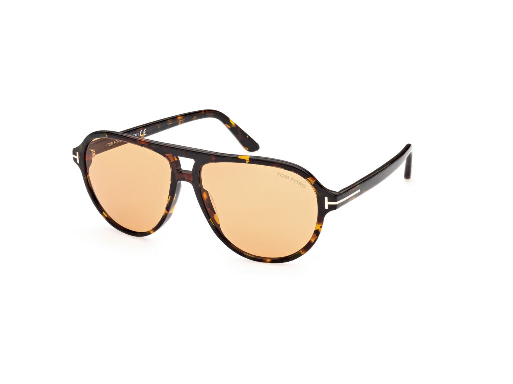 Occhiali da Sole TOM FORD FT0932 JEFFREY-55E avana colorata / marrone