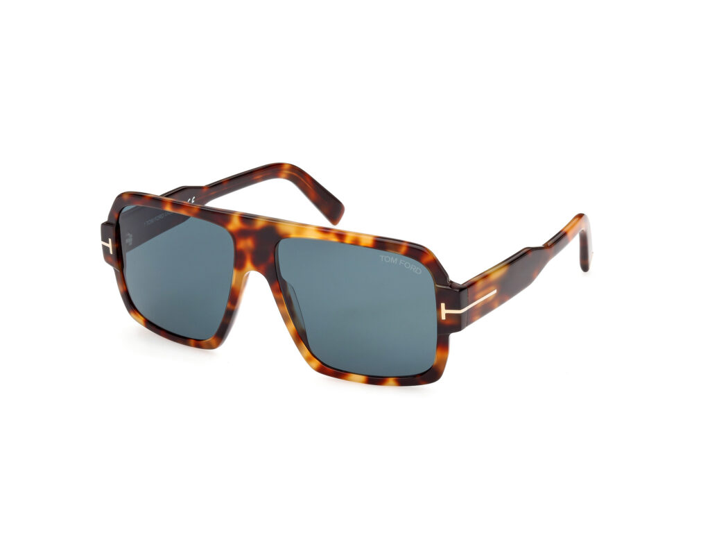 Occhiali da Sole TOM FORD FT0933 CAMDEN-53V avana bionda / blu