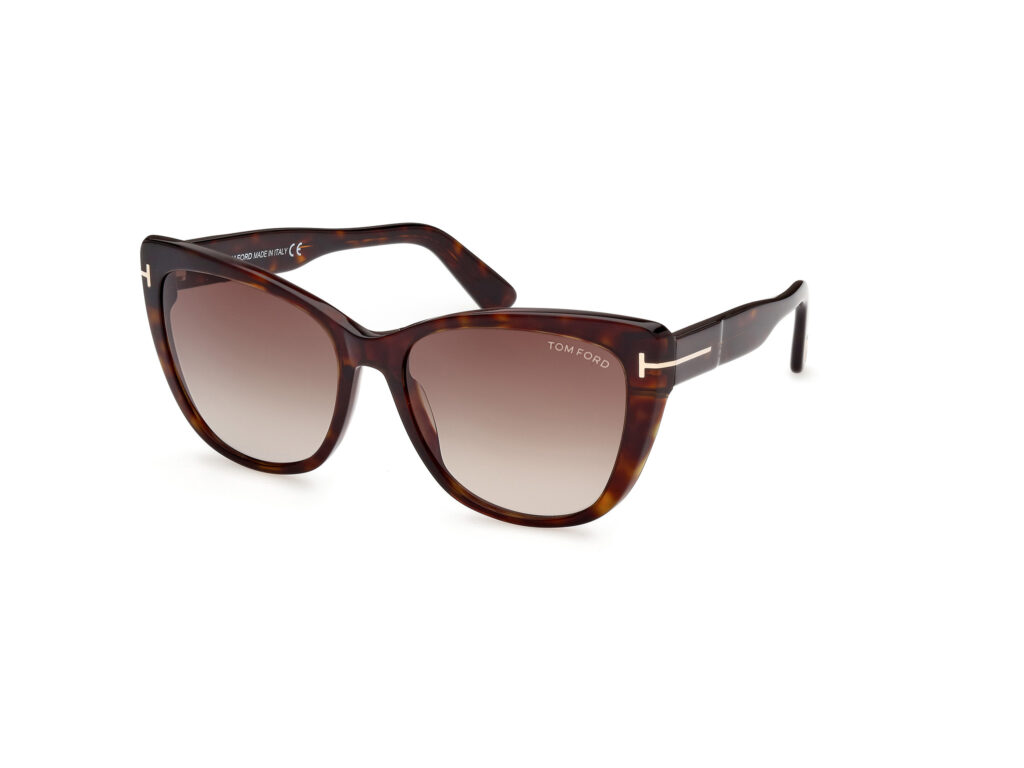 Occhiali da Sole TOM FORD FT0937 NORA-52K avana scura / roviex grad