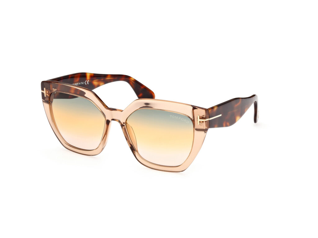 Occhiali da Sole TOM FORD FT0939 PHOEBE-45B marrone chiaro luc / fumo grad