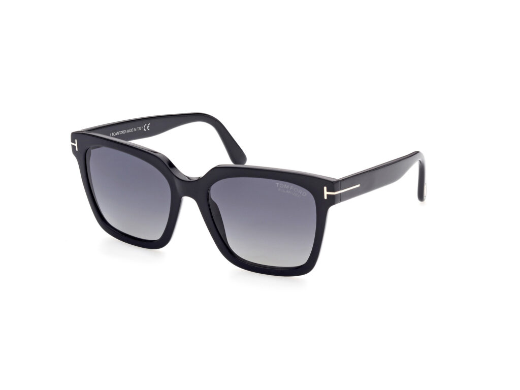 Occhiali da Sole TOM FORD FT0952 SELBY-01D nero lucido / fumo polar