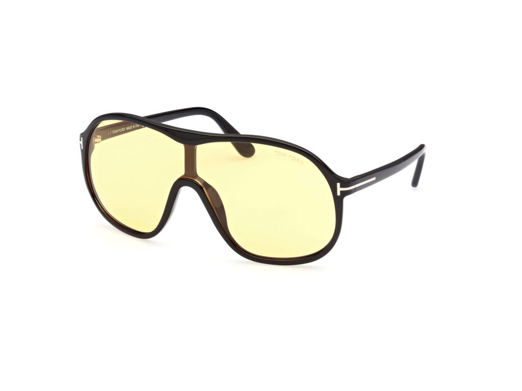 Occhiali da Sole TOM FORD FT0964 DREW-01E nero lucido / marrone