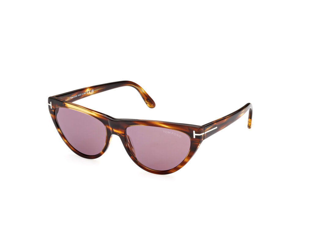 Occhiali da Sole TOM FORD FT0990 AMBER-02-55Y avana colorata / viola