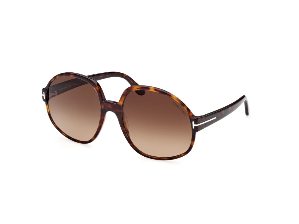 Occhiali da Sole TOM FORD FT0991 CLAUDE-02-52F avana scura / marrone grad