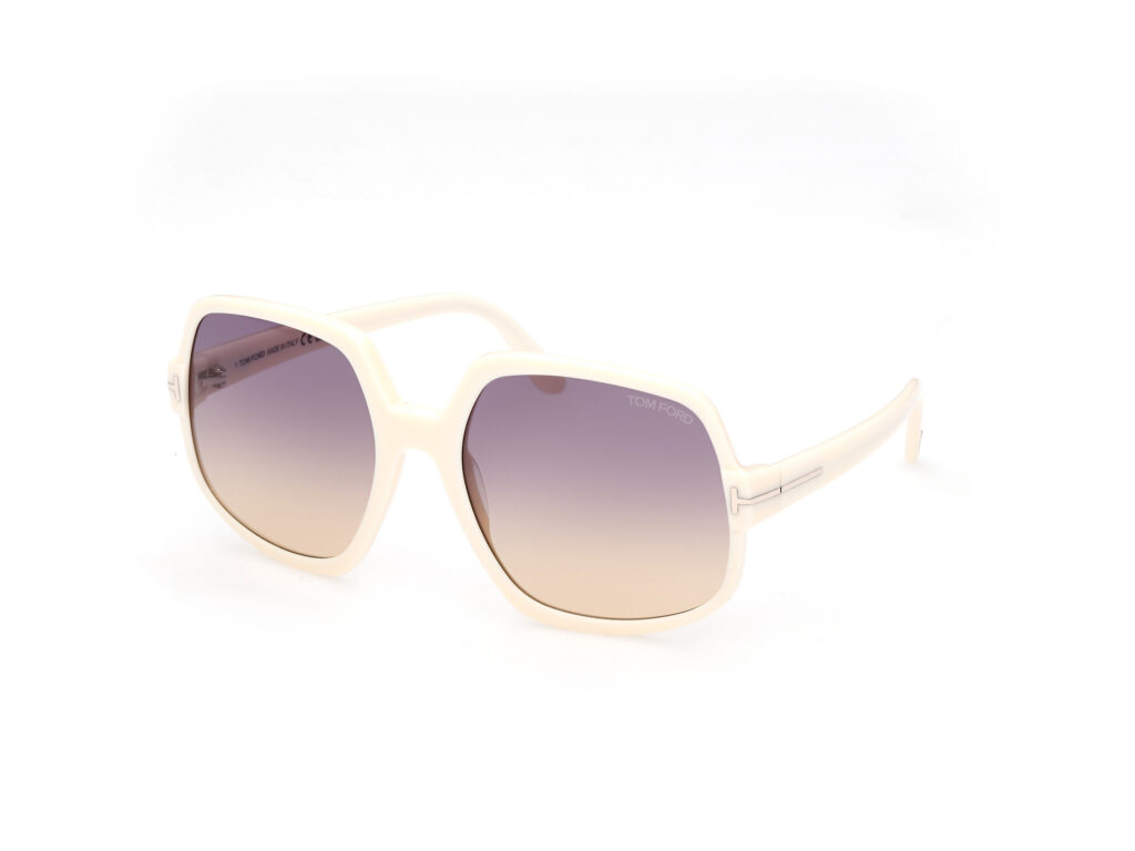 Occhiali da Sole TOM FORD FT0992 DELPHINE-02-25Z avorio / viola grad e/o specchiato