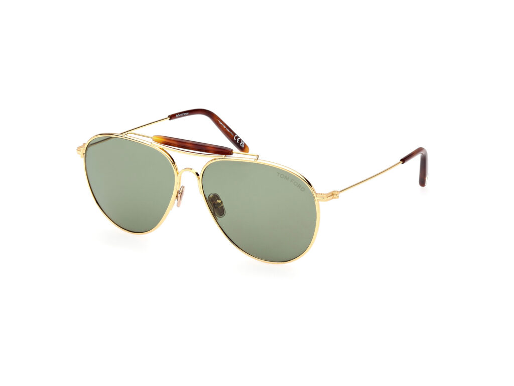 Occhiali da Sole TOM FORD FT0995 RAPHAEL-02-30N oro carico lucido / verde