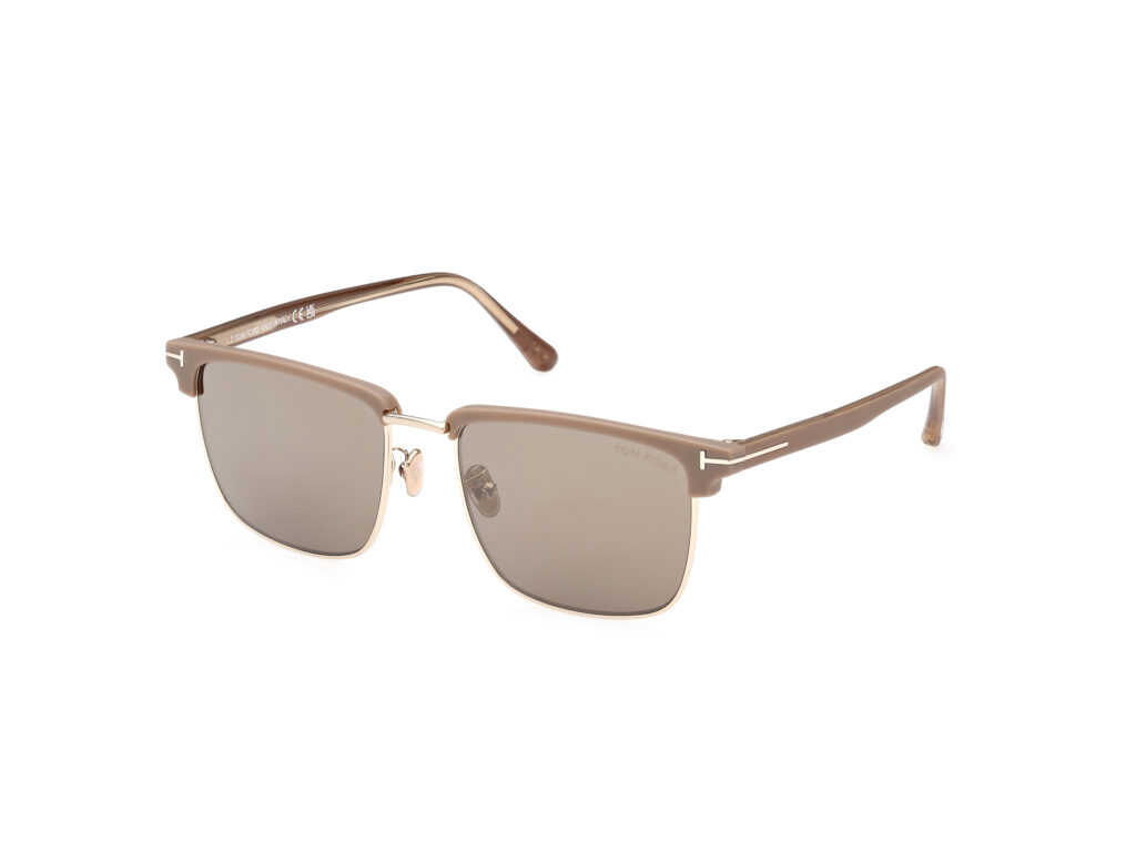 Occhiali da Sole TOM FORD FT0997-H HUDSON-02-52L avana scura / roviex specchiato