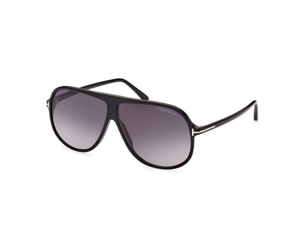 Occhiali da Sole TOM FORD FT0998 SPENCER-02-01B nero lucido / fumo grad