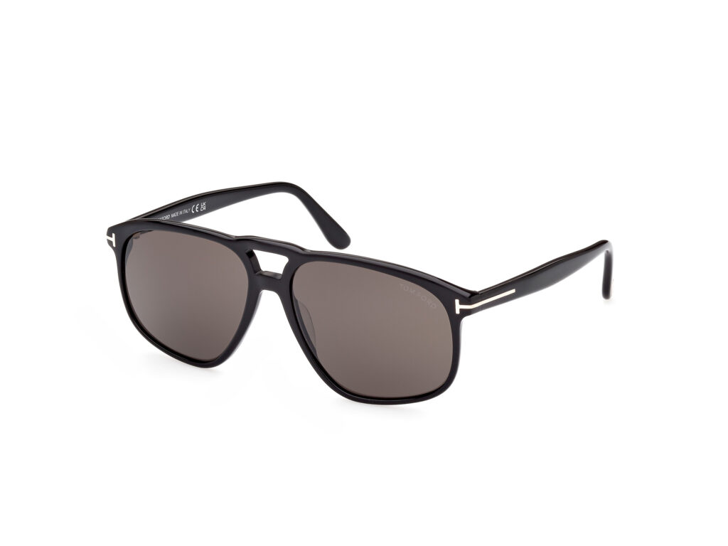 Occhiali da Sole TOM FORD FT1000 PIERRE-02-01A nero lucido / fumo