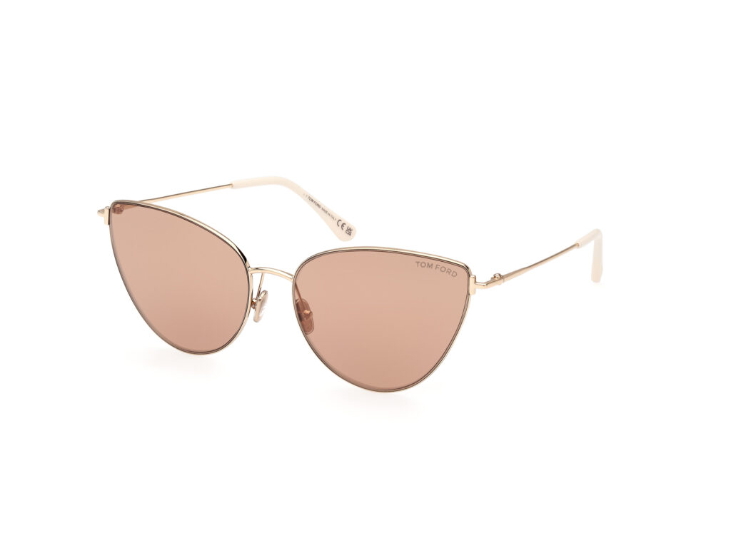 Occhiali da Sole TOM FORD FT1005 ANAIS-02-32G oro / marrone specchiato