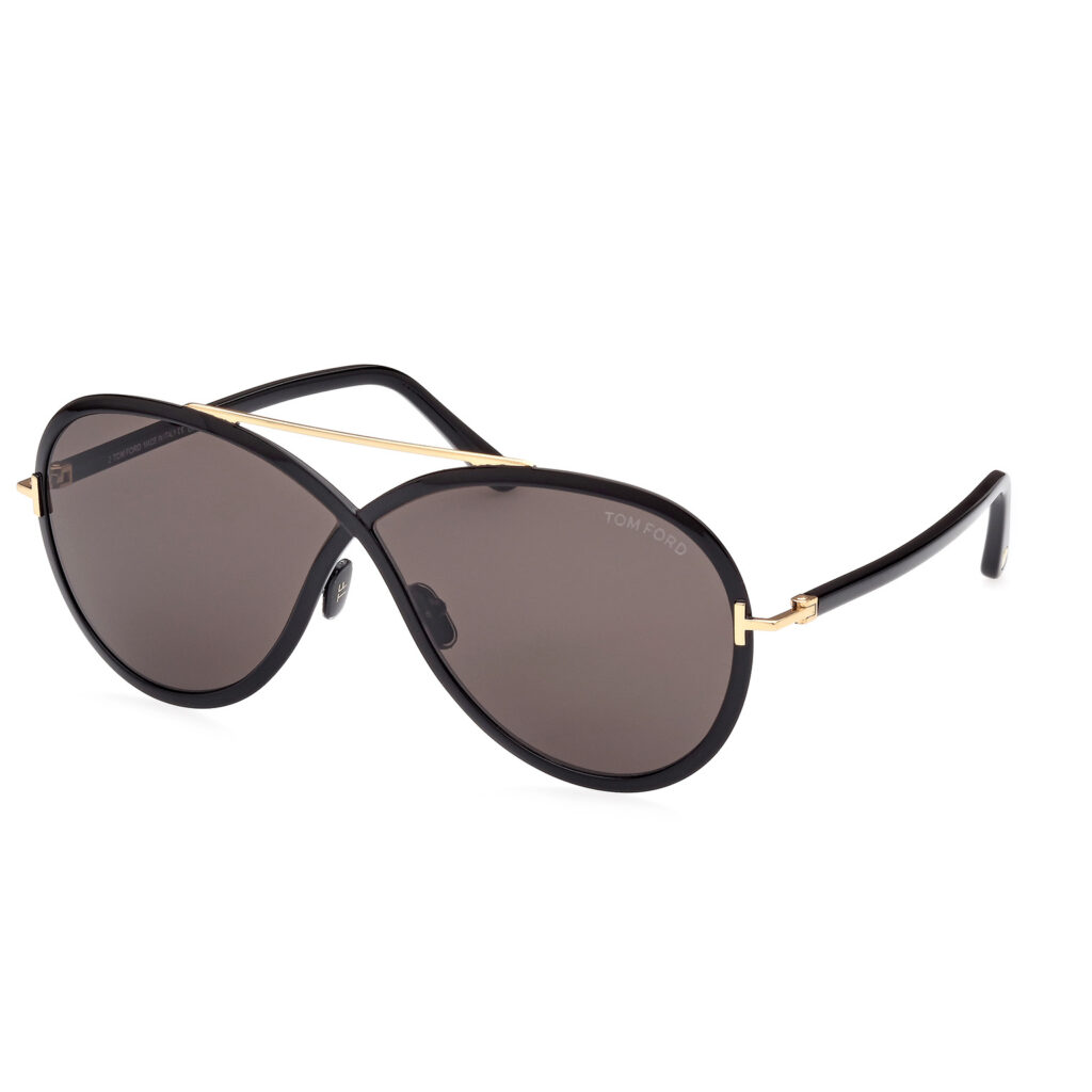 Gold aviator sunglasses Bottega Veneta BV 1194 col.002 gold, Occhiali