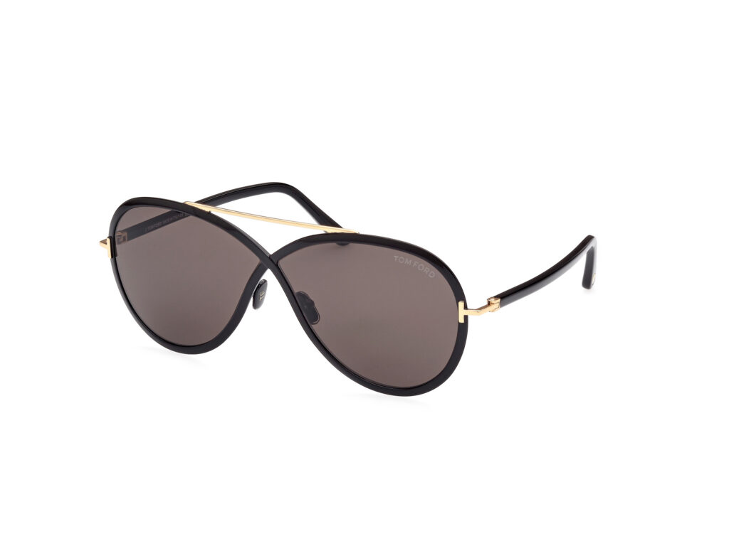 Occhiali da Sole TOM FORD FT1007 RICKIE-01A nero lucido / fumo