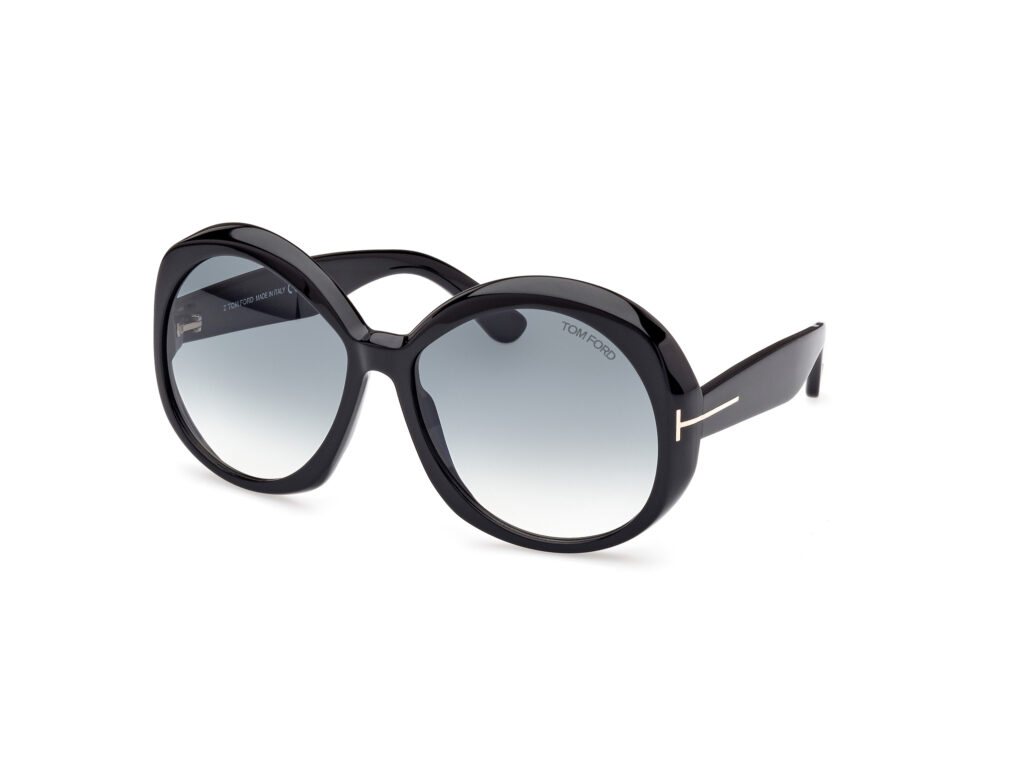 Occhiali da Sole TOM FORD FT1010 ANNABELLE-01B nero lucido / fumo grad