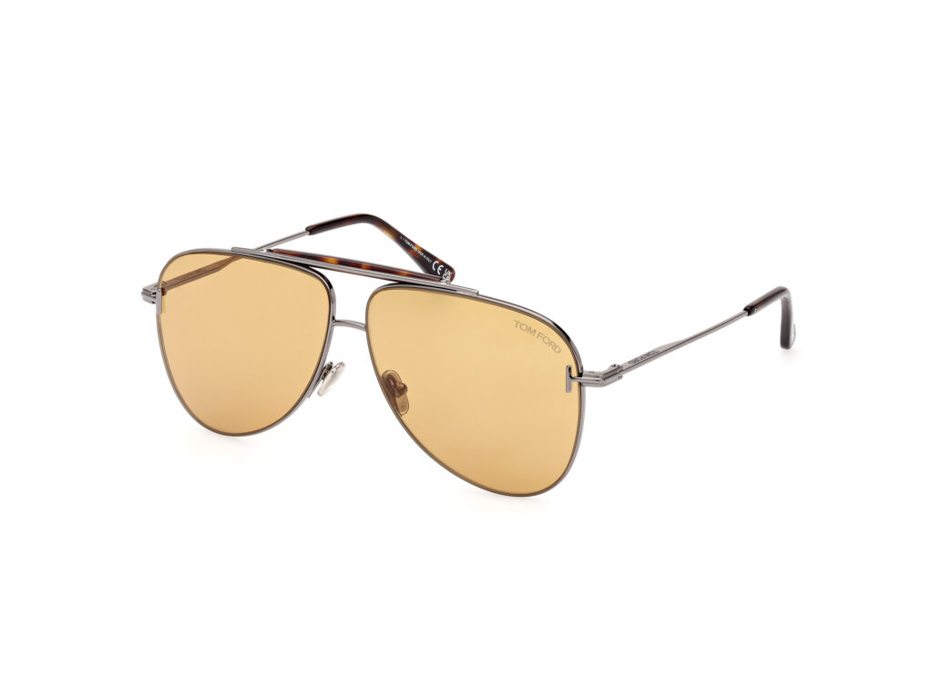 Occhiali da Sole TOM FORD FT1018 BRADY-08E antracite luc / marrone