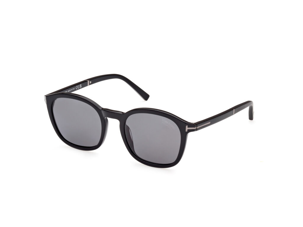 Occhiali da Sole TOM FORD FT1020-N JAYSON-01D nero lucido / fumo polar