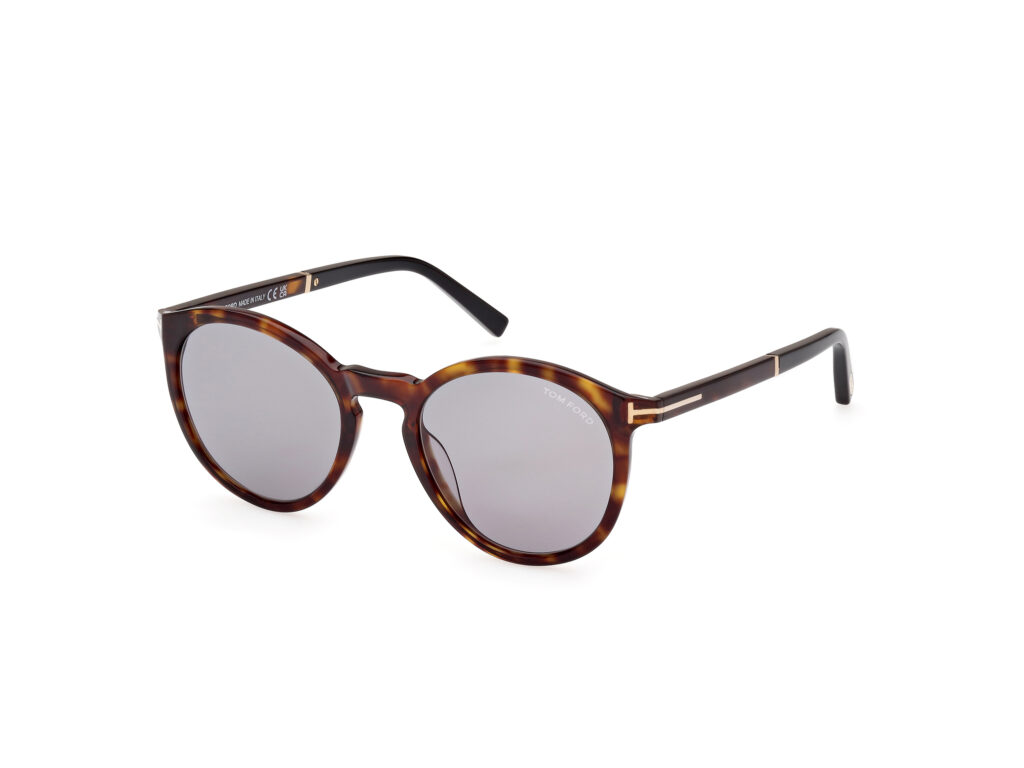 Occhiali da Sole TOM FORD FT1021 ELTON-52A avana scura / fumo