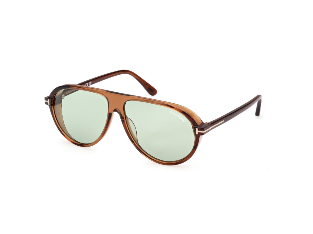 Occhiali da Sole TOM FORD FT1023 MARCUS-48N marrone scuro luc / verde