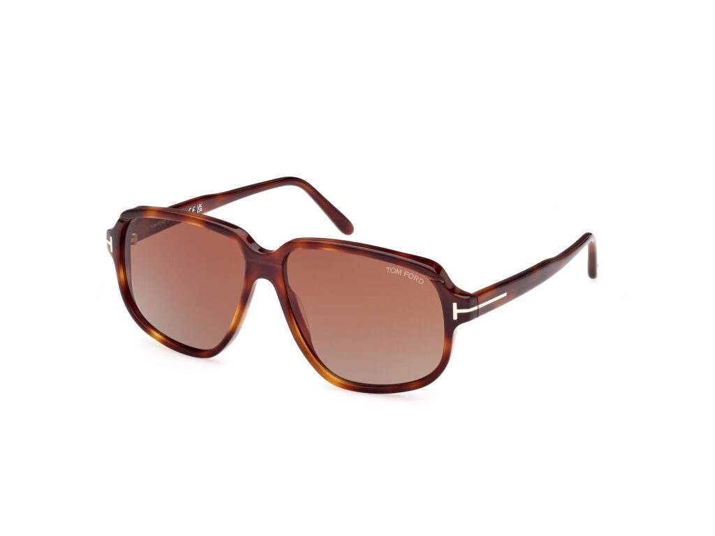 Occhiali da Sole TOM FORD FT1024 ANTON-52F avana scura / marrone grad