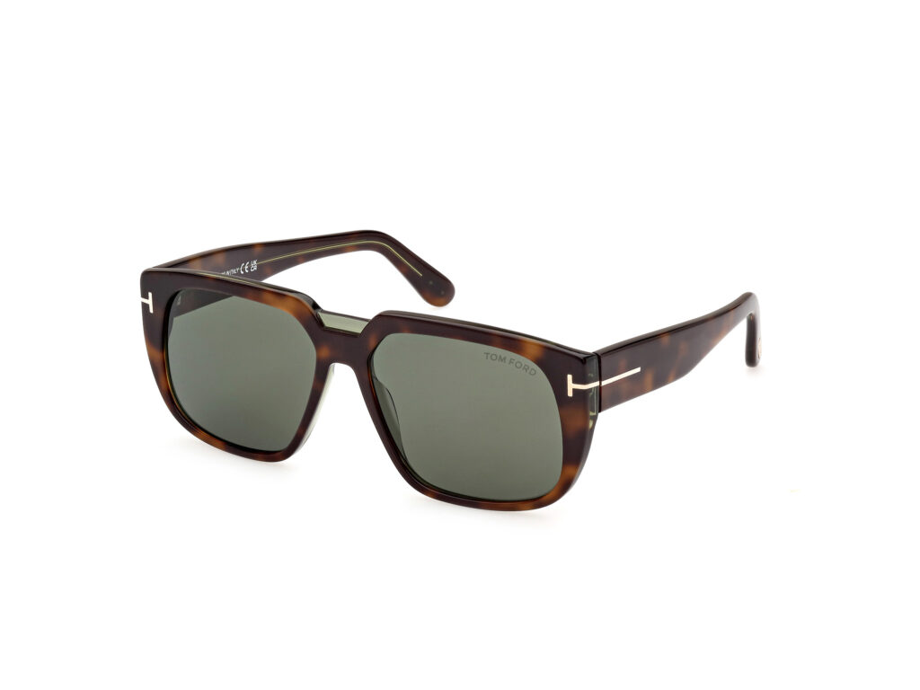 Occhiali da Sole TOM FORD FT1025 OLIVER-02-56N avana/altro / verde