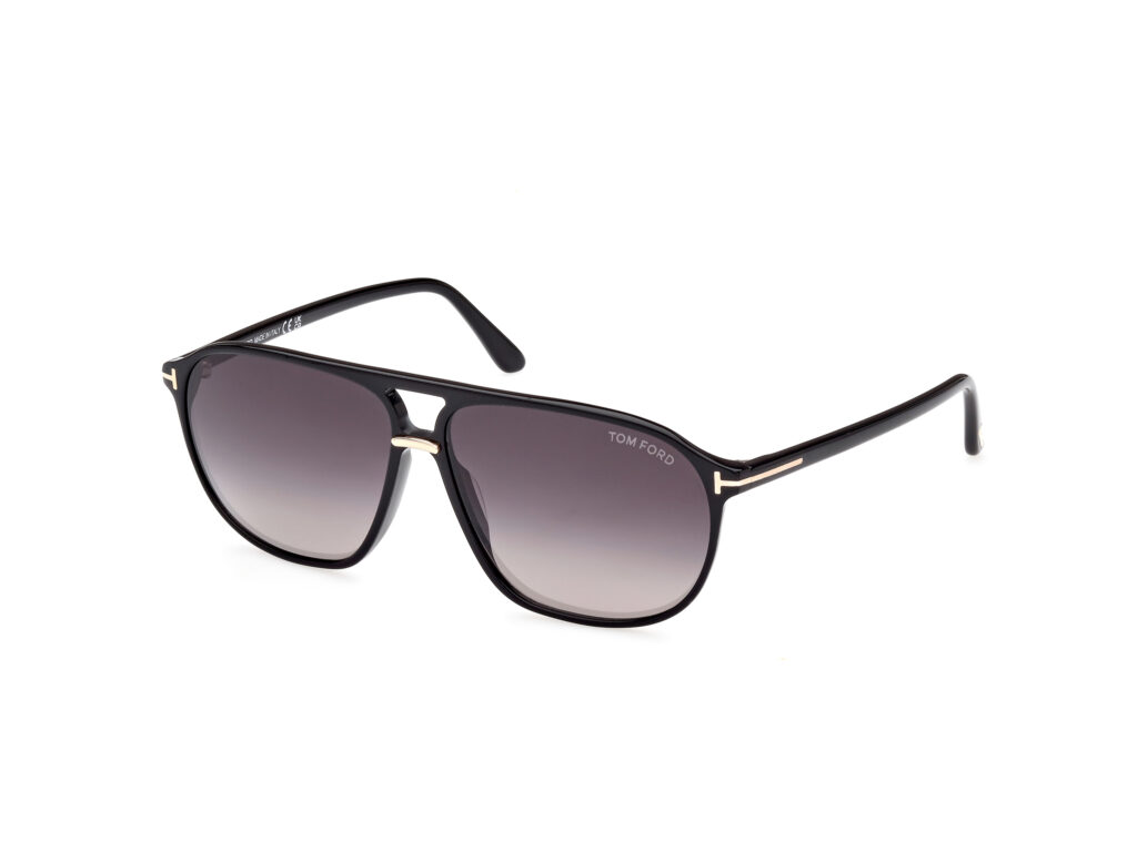 Occhiali da Sole TOM FORD FT1026 BRUCE-01B nero lucido / fumo grad