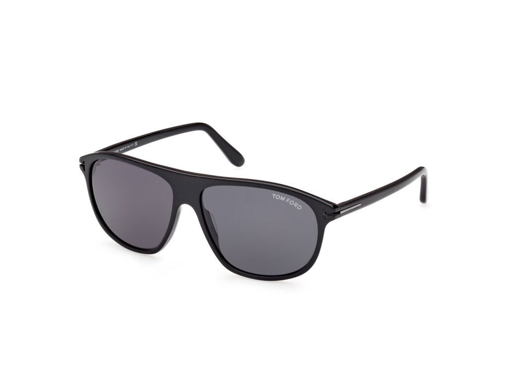 Occhiali da Sole TOM FORD FT1027-N PRESCOTT-01A nero lucido / fumo