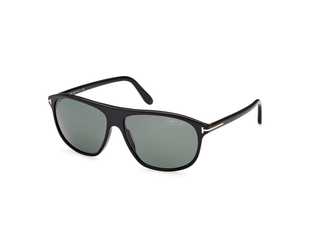 Occhiali da Sole TOM FORD FT1027 PRESCOTT-01R nero lucido / verde polar