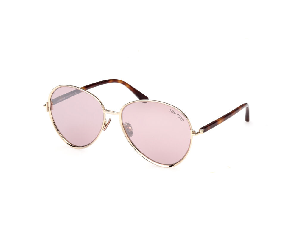 Occhiali da Sole TOM FORD FT1028 RIO-32Z oro / viola grad e/o specchiato