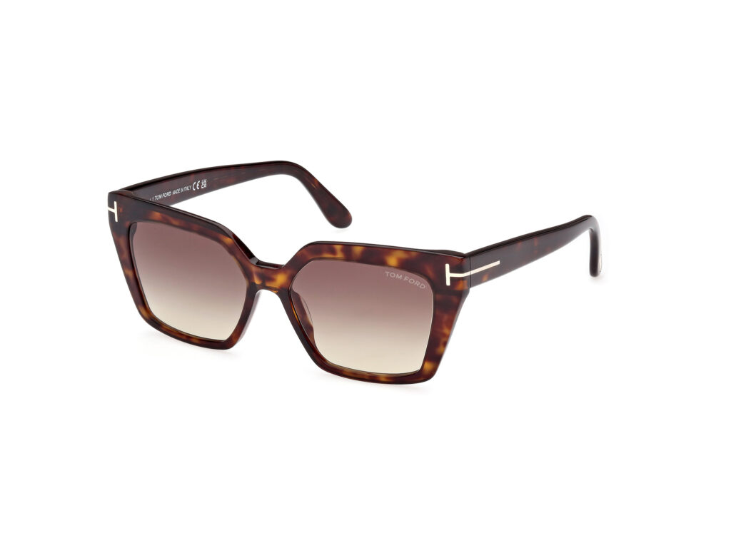 Occhiali da Sole TOM FORD FT1030 WINONA-52F avana scura / marrone grad