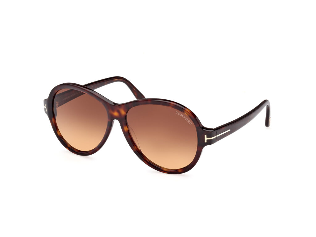 Occhiali da Sole TOM FORD FT1033 CAMRYN-52F avana scura / marrone grad