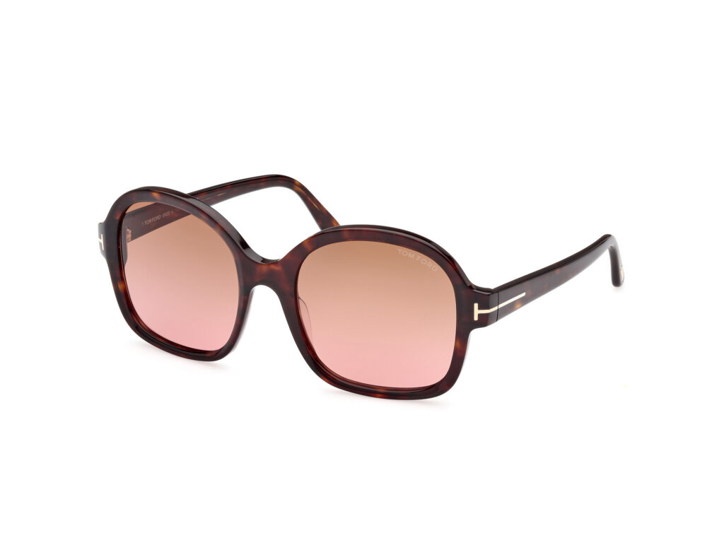 Occhiali da Sole TOM FORD FT1034 HANLEY-52F avana scura / marrone grad