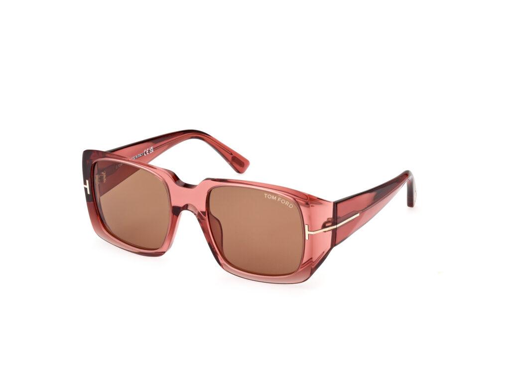 Occhiali da Sole TOM FORD FT1035 RYDER-02-72E rosa luc / marrone