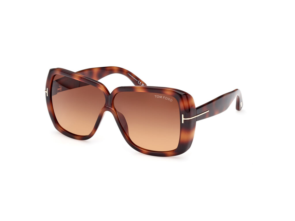 Occhiali da Sole TOM FORD FT1037 MARILYN-52F avana scura / marrone grad